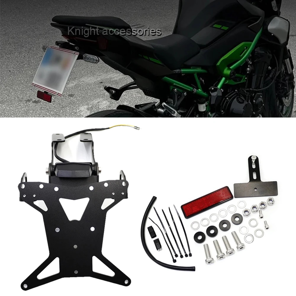 

2025 Z 900 License Holder LED Light For Z900 Z 900 2025 Motorcycle Fender Eliminator Tail Number Plate Bracket