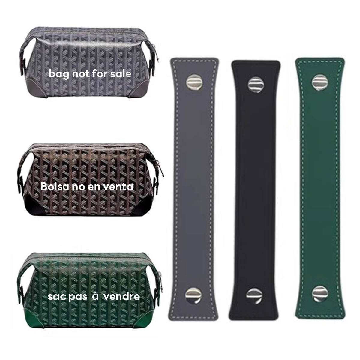 

Bag Extended Strap for Goyard Bowling 25 Toiletries Bag Handle Shoulder Replacement Strap Bag Modification Accessories