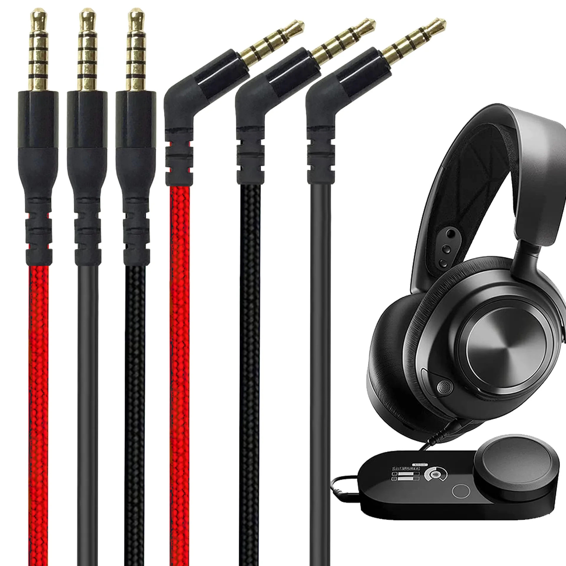 2Pcs for Cyrus Nova ArctisNovaProNova e-sports game headphone cable wired version audio wireless version