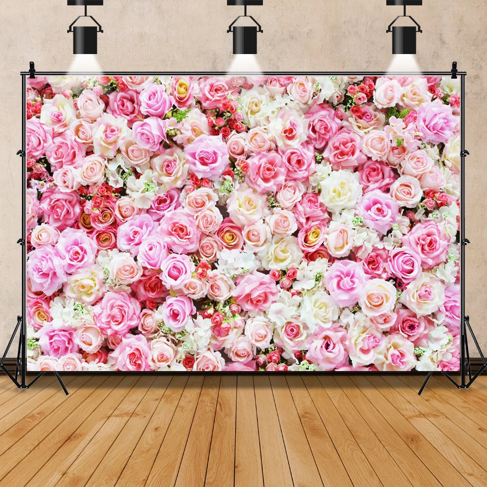 Laeacco Flower Wall Photo Backdrops Wedding Spring Blossom Party Baby Portrait Photography Background Photocall For Photo Studio