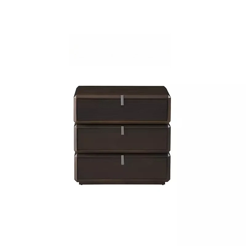 Italian Minimalist Bedside Table Modern Rotating Bedside Storage Cabinet