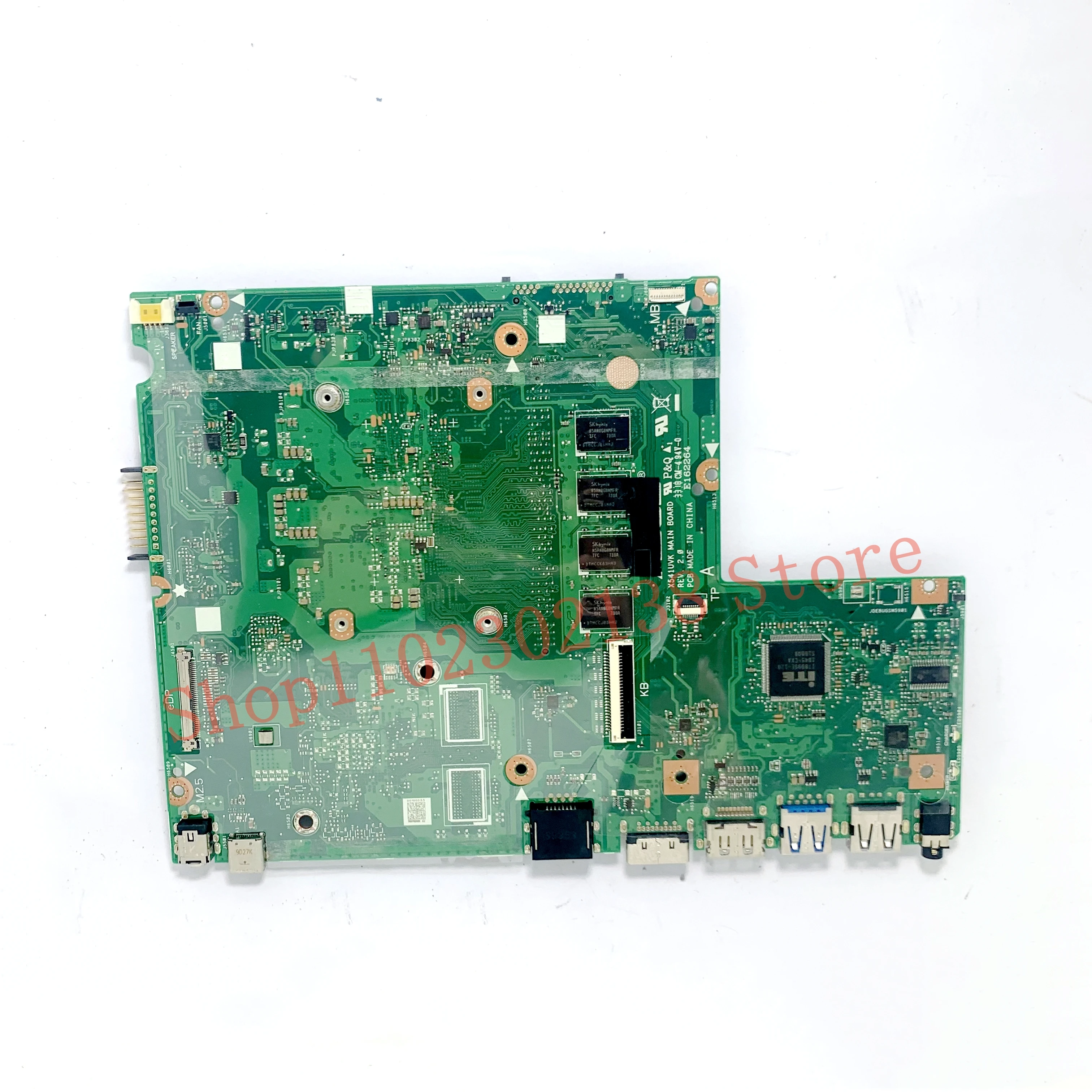 Imagem -05 - Laptop Motherboard para Asus X541uvk Rev.2.0 Sr342 I57200u Sr341 I7-7500u Cpu Mainboard gm 920mx 8g 100 Testado ok