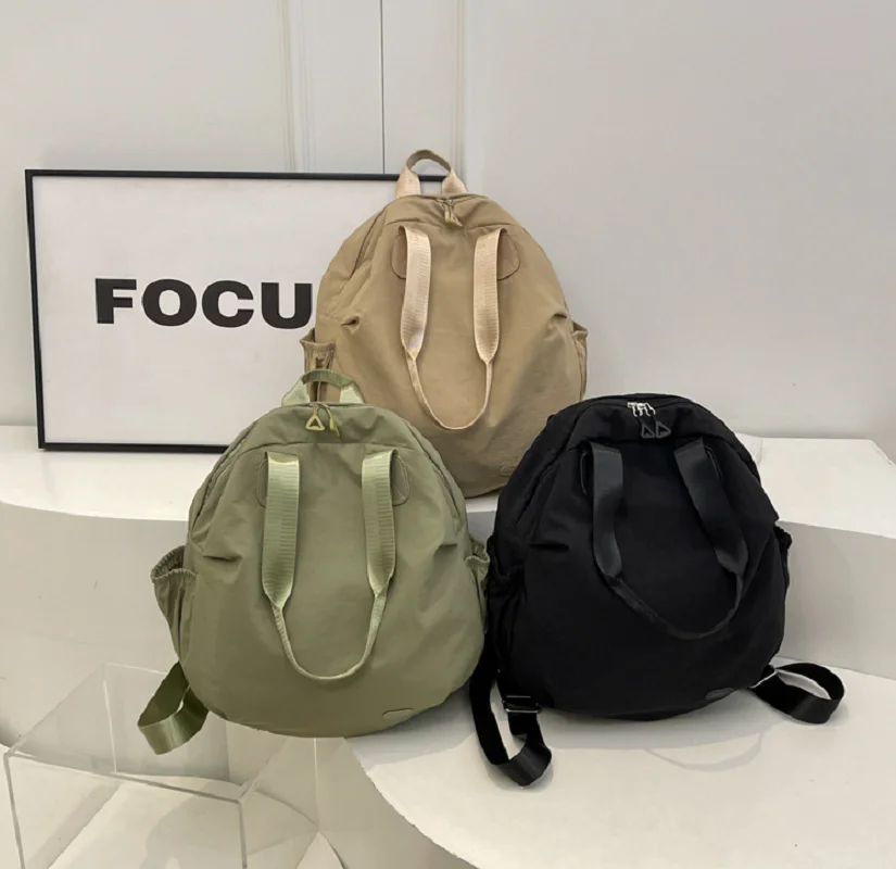 

New Korean Fashion Trend Canvas Travel Backpacks Women's Large Capacity Casual Shoulder Bags Crossbody Bag Totes School Bagpack