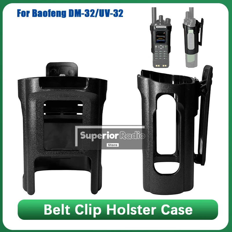 

Baofeng UV-32 Walkie Talkie Belt Clip Carry Holster Case DM-32 Radio Holster Case Original For DM-32UV Two Way Radio Accessories