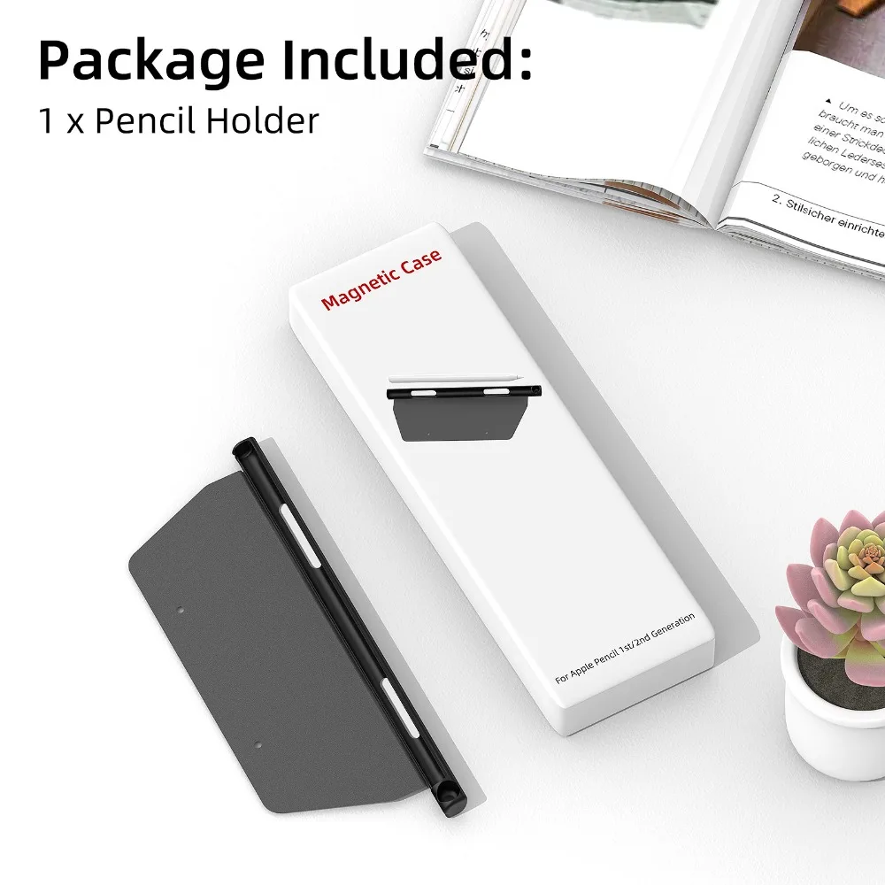 Compatible with M-agic Keyboard Pencil Holder Smart Stylus Pencil Case Accessories Folio Stylus Pouch for Apple Pencil 1/2