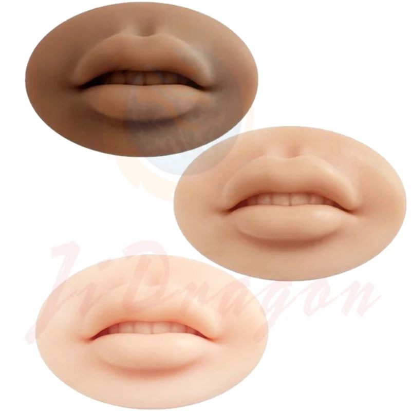 

1pcs Lips Microblading 5D Silicone Practice Lips Skin European Solid Lip Block For PMU Beginner Training Tattoo Makeup Tools