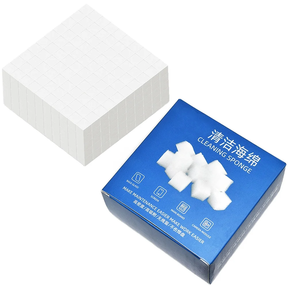 Cleaning Sponge for Cell Phone Screen Camera PCB Soldering Oil Removal for Tool 500PCS Box for Maintaining Electronic Equipment