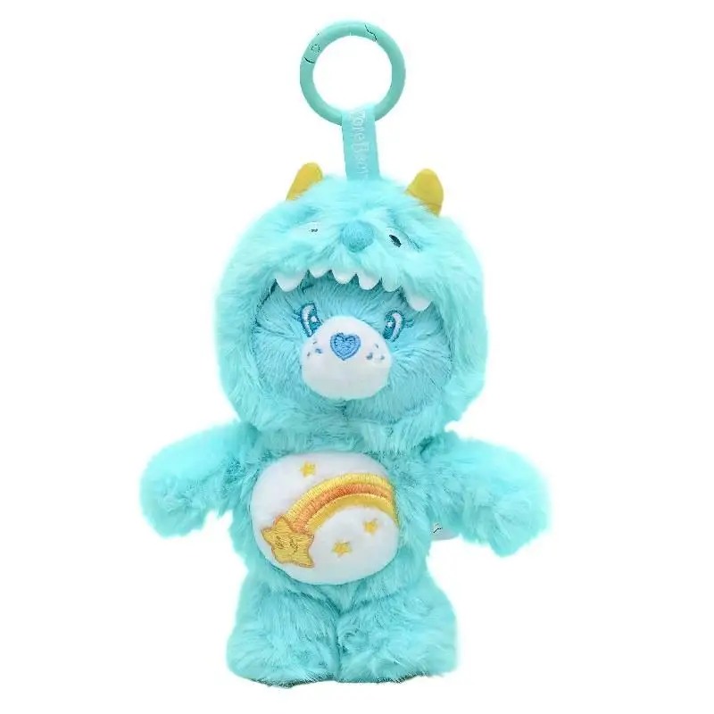 الرعاية الدببة أفخم مفتاح سلسلة Kawaii Carebears قوس قزح الدب أفخم أنيمي هواية دمية محشوة كيرينغ حقيبة دمية عيد الميلاد هدية عيد ميلاد