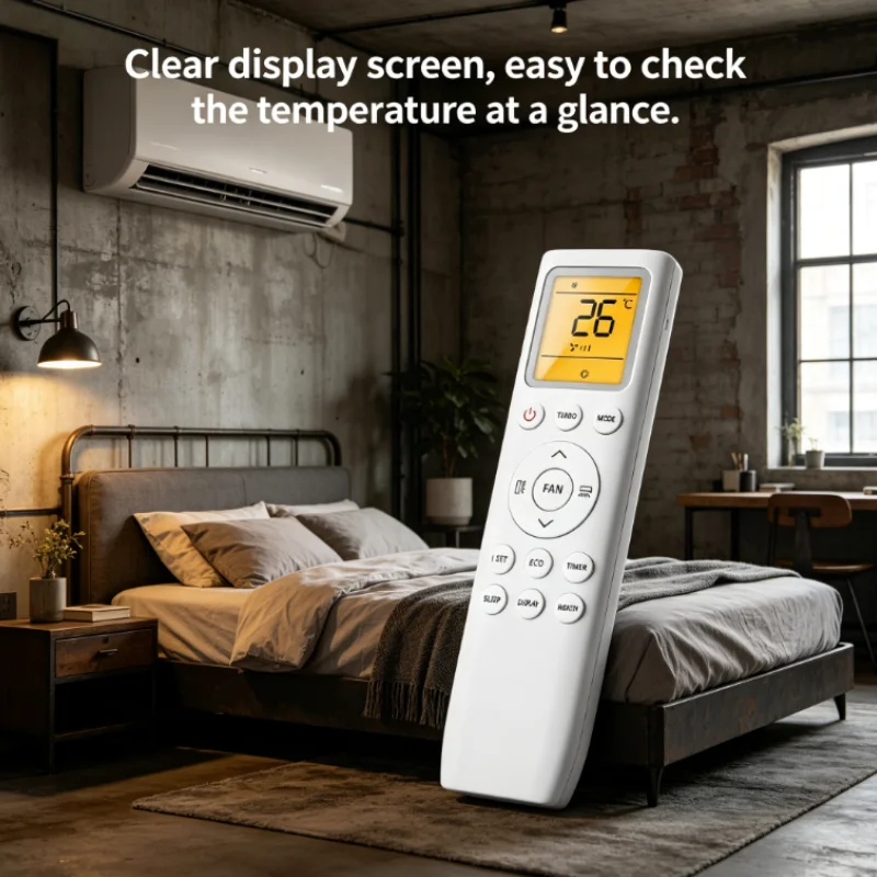 Universal Backlit Infrared Remote Control Replacement For TCL Air Conditioner Unit Model 006196 776FH