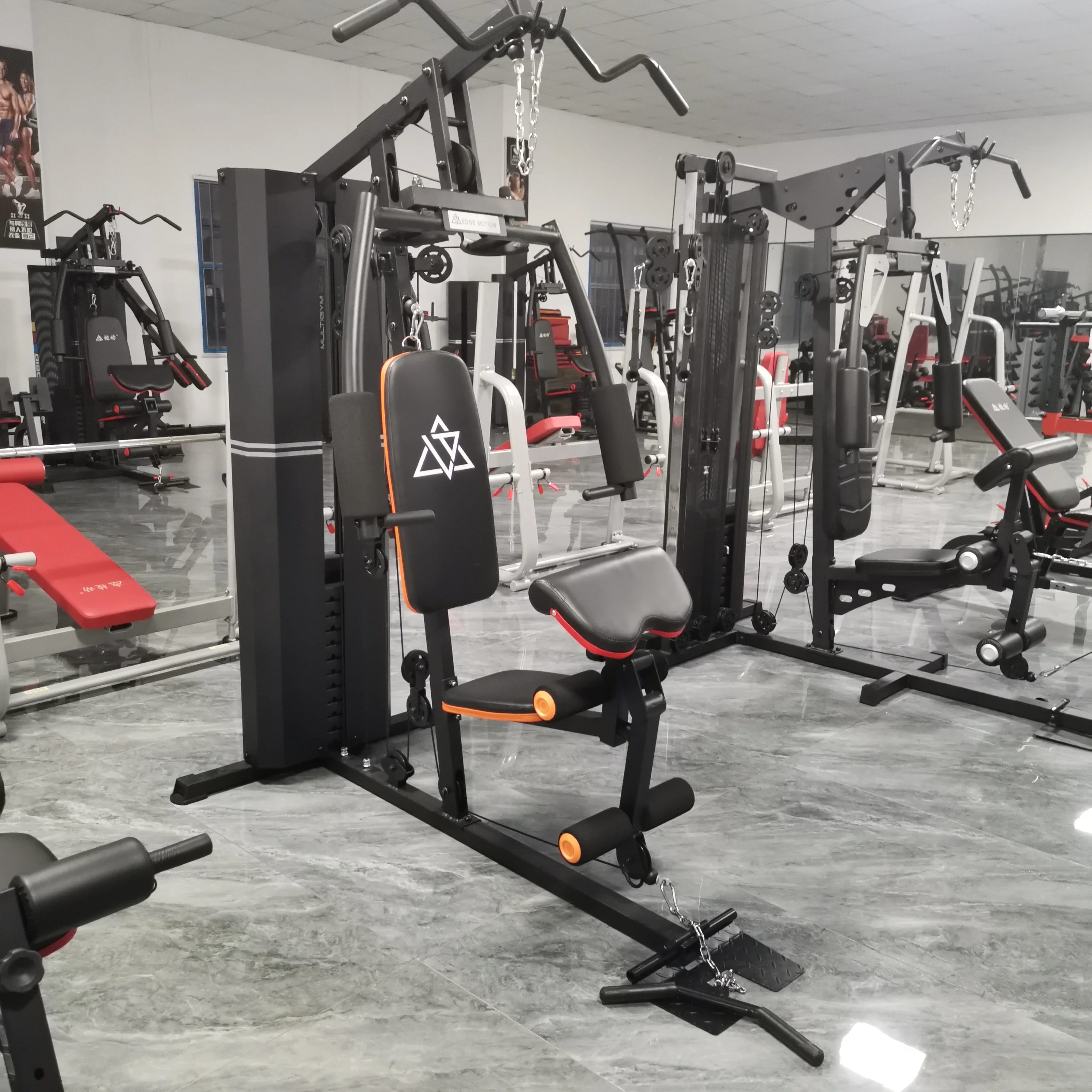 Equipamento do Gym da força, única estação, força, musculação, Mult Fitness