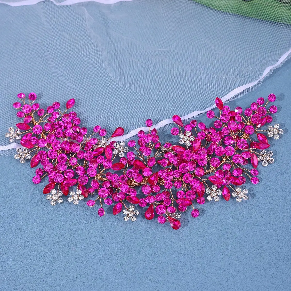 Crystal Rhinestone Hairband Luxury Headband Tiara For Women Party Pageant Bridal Wedding Hair Accessories Jewelry Band Headband