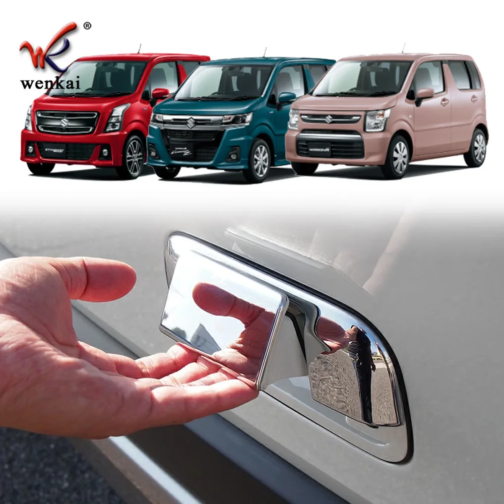 For Suzuki WAGON R 2020 2021 2022 Rear Trunk Tailgate Door Handle Cover Trim Sticker Car Styling Accessories