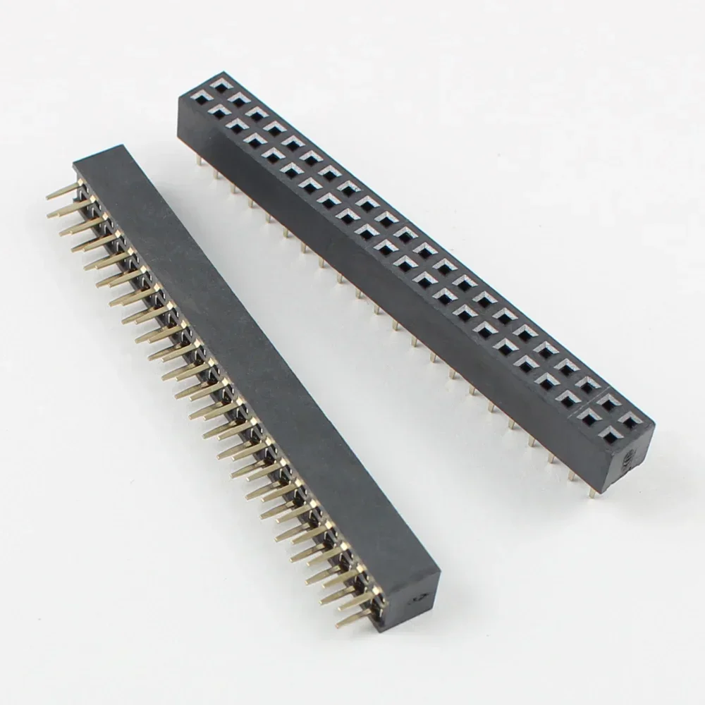 50pcs 2mm 2.0mm Pitch 2x22 44 Pin Female Double Row Straight Pin Header Strip Socket Connector 44P