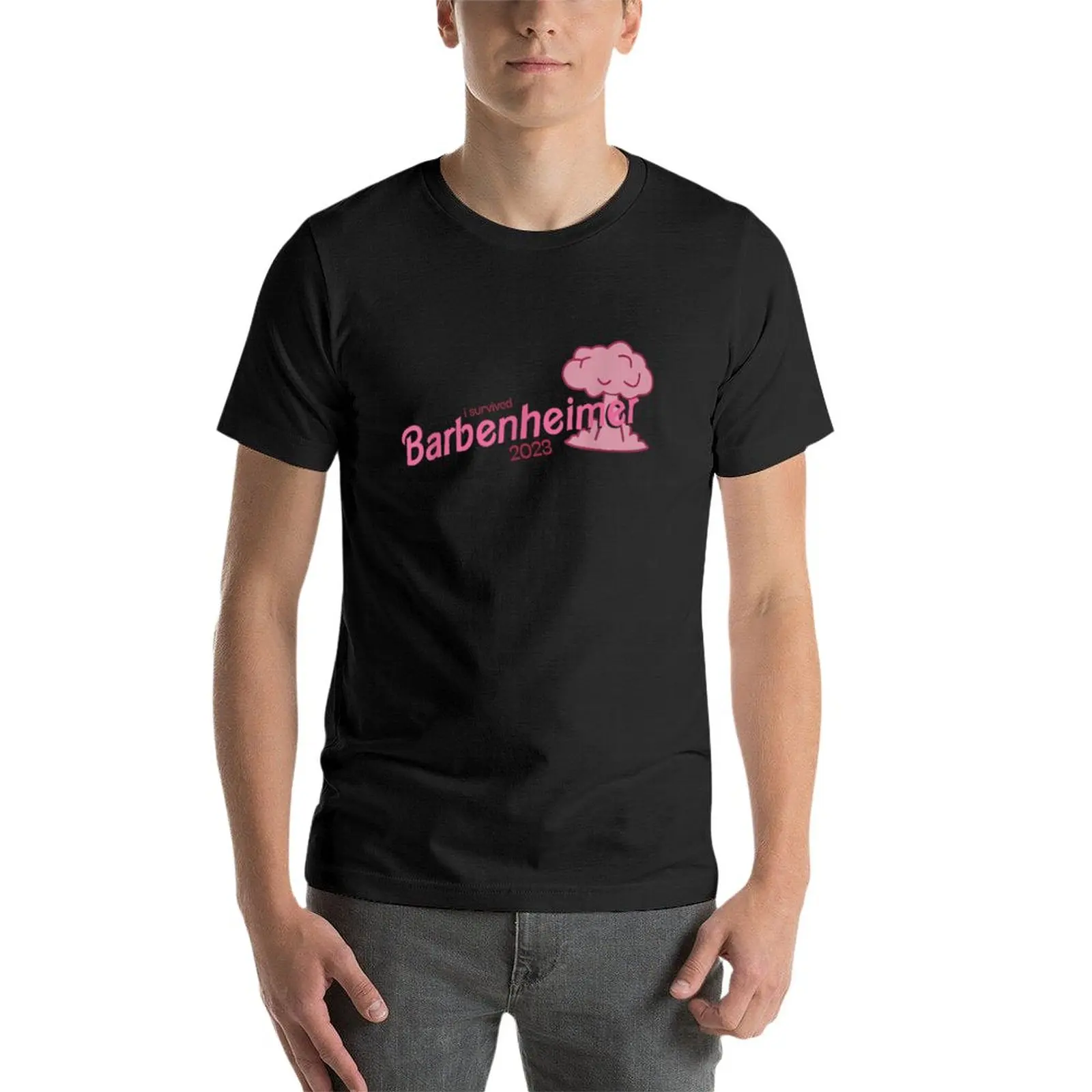 New I Survived Barbenheimer 2023 T-Shirt man clothes sweat shirts men clothing