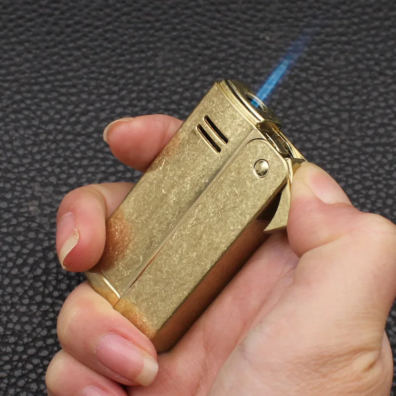 

Vintage Windproof Torch Lighter Smoking Pipe Fashionable Cigar Lighter Premium New Metal Butane Lighters Tools Festival Gifts