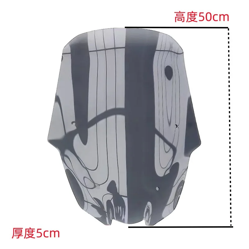 Van toepassing op 2025 Yamaha XMAX 300 Verhoogde voorruit Gemodificeerde voorruit Verdikte voorruitafdekking