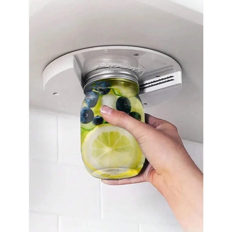 1pc Circular Can Opener Kitchen Cabinet Bottom Cover Bottle Opener Table Bottom Can Opener