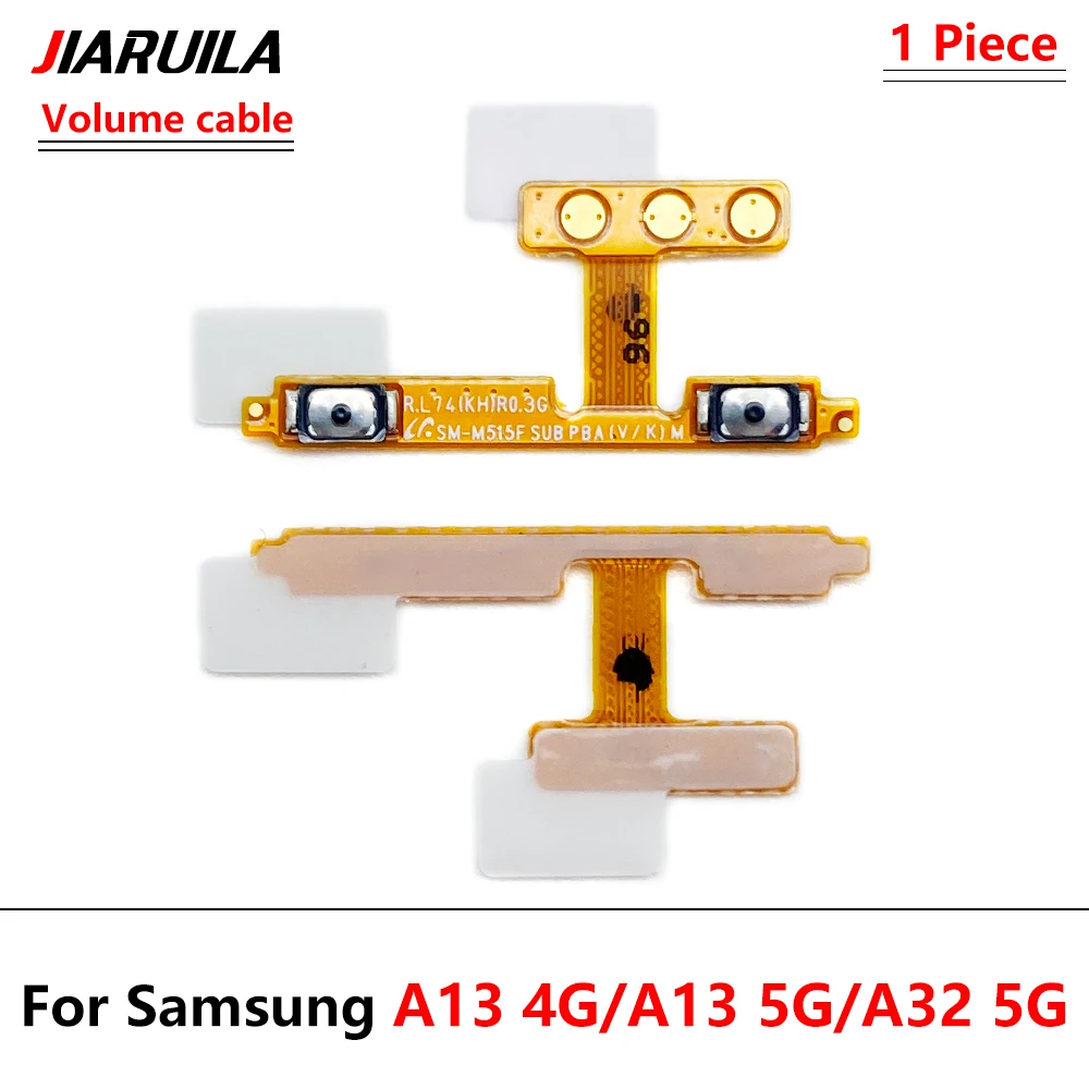 20Pcs，Power On Off Button Volume Switch Key Control Flex Cable For Samsung A03S A03 Core A13 4G A22 A33 A73 A52 A53 5G A72