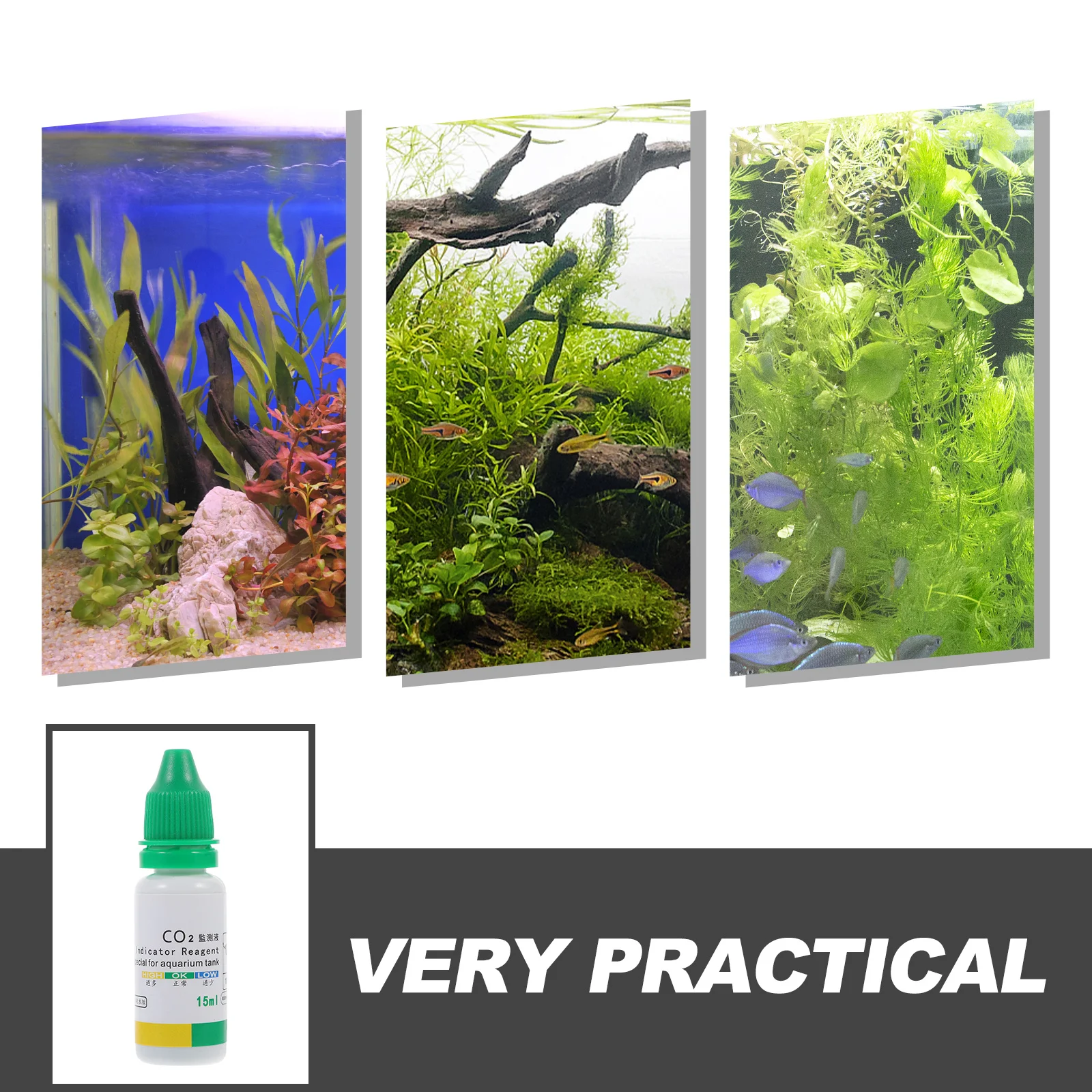 

Co2 Fish Tank Indicator Solution Aquarium Testing Tool High Precision Water Quality Tester Aquarium Water Test Kit for Aquatic