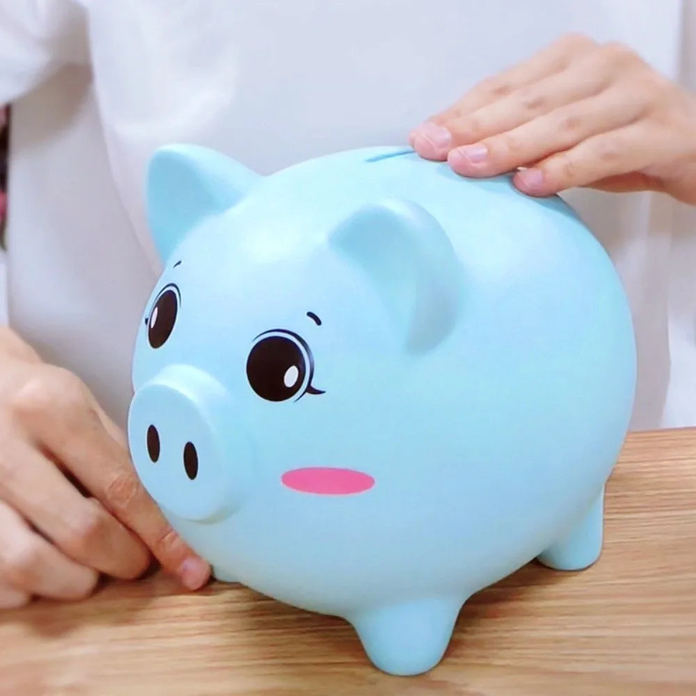 Anti Drop Pig Piggy Bank Decorative Savings Tank Cartoon Pig Money Boxes Large Capacity Model Pig Model Piggy Bank Children/Kids
