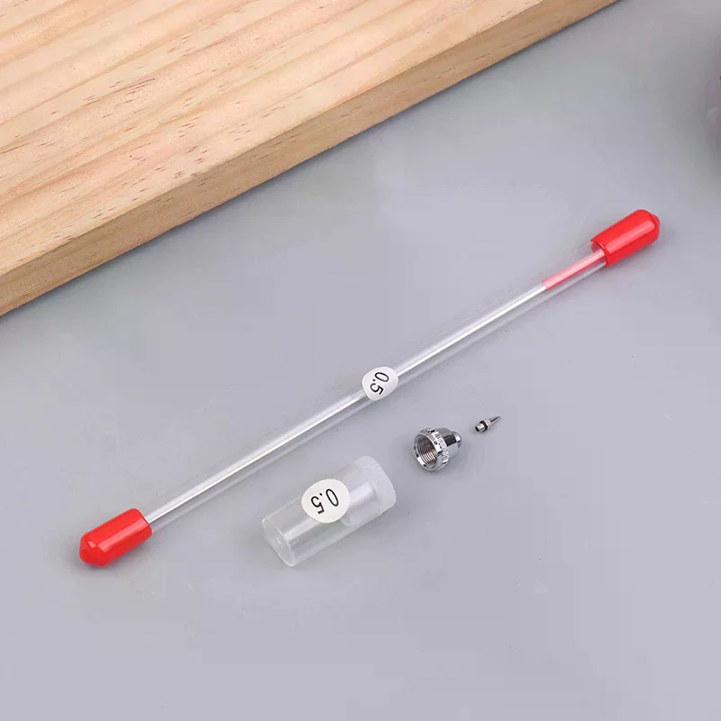 3/10 قطعة مجموعة قطع غيار البخاخة مع 0.2/0.3/0.5 مللي متر فوهة البخاخة ، إبرة البخاخة ، غطاء فوهة البخاخة مفتاح ربط صغير