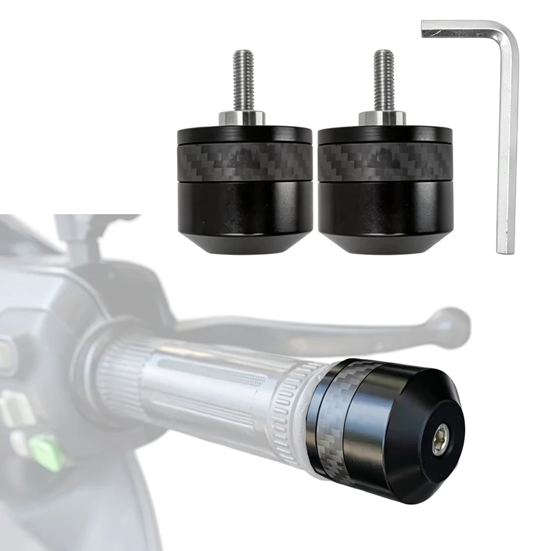 1Set Motorcycle Handlebar Balancer End Plug M6 Screw Mount/Aluminum Alloy Expansion Sleeve Version Optional DIY Mod Accessories