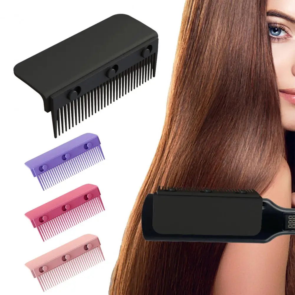 9.3*3.4cm Flat Iron Comb Effortlessly Achieve Sleek Straight Hair Professional Save Time Fabulous Flat Iron Comb Styling Tools