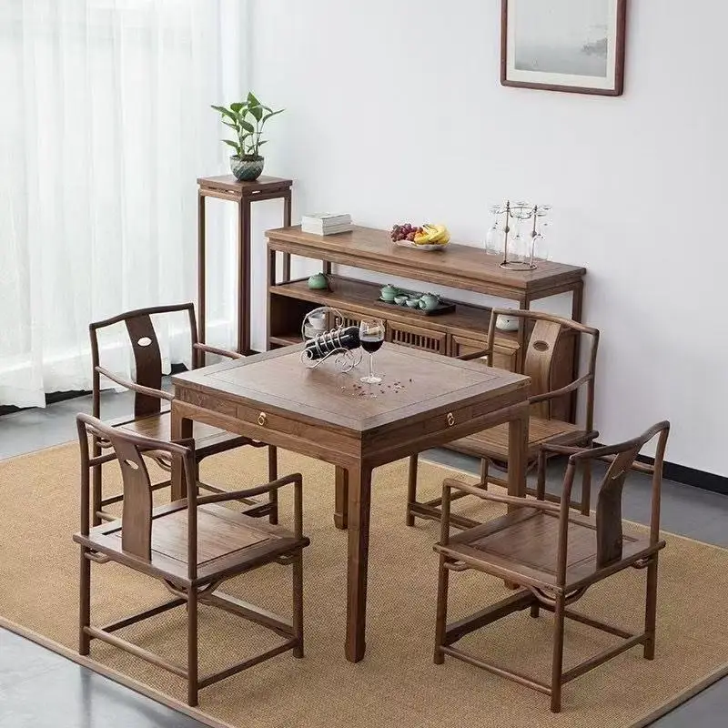 Ja Living room solid wood eight immortals table new Chinese square chess table