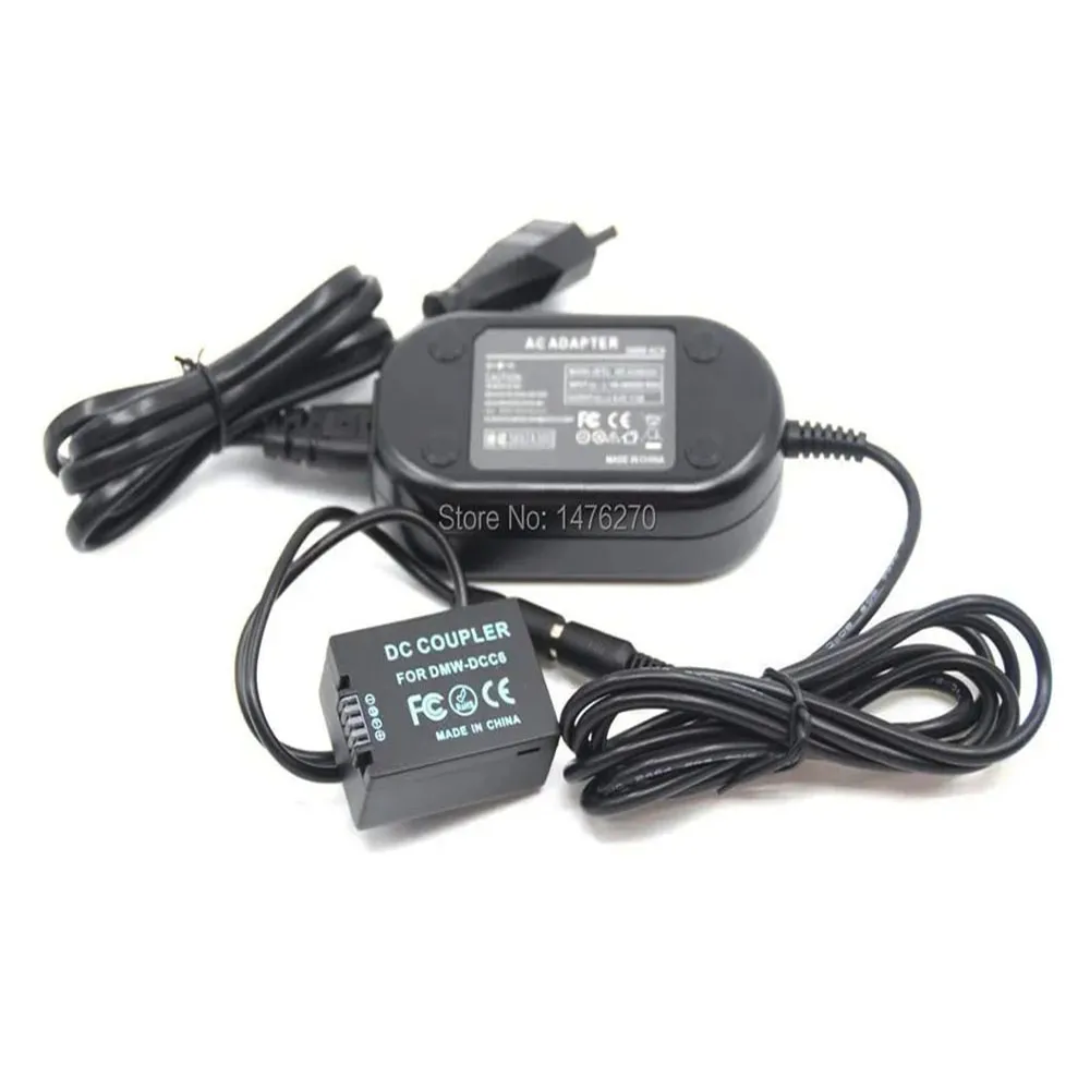 หัวต่อ DC แบบ DMW-DCC6 DMW-BMB9E แบตเตอรี่เลียนแบบ BMW-BMB9 + แหล่งจ่ายไฟ AC DMW-AC8สำหรับ Charger adaptor พานาโซนิค FZ100 FZ48 FZ40 FZ45