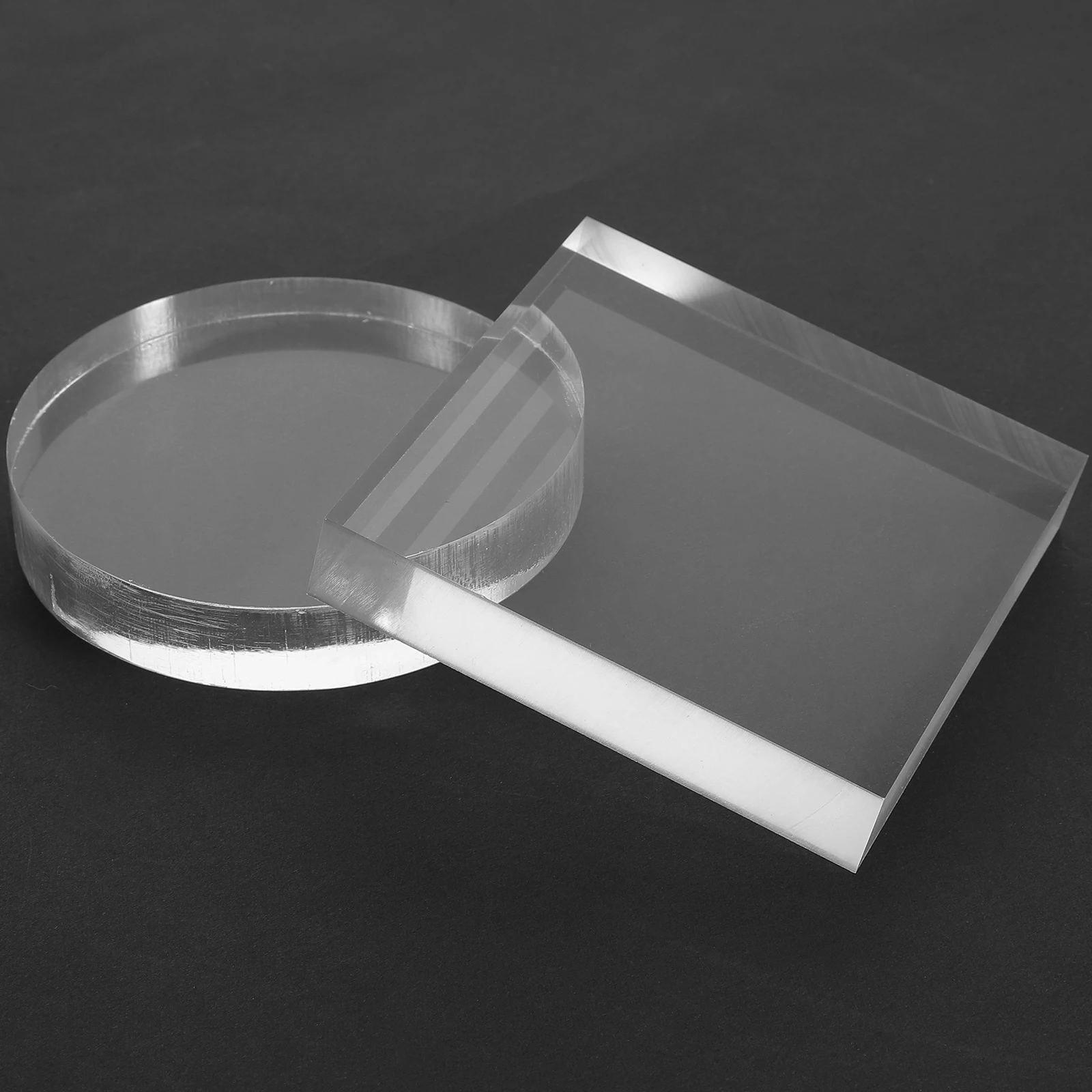 

2 Pcs Acrylic Board Ornaments Stands for Display Product Photography Props Show Rack Jewelry Block Holder
