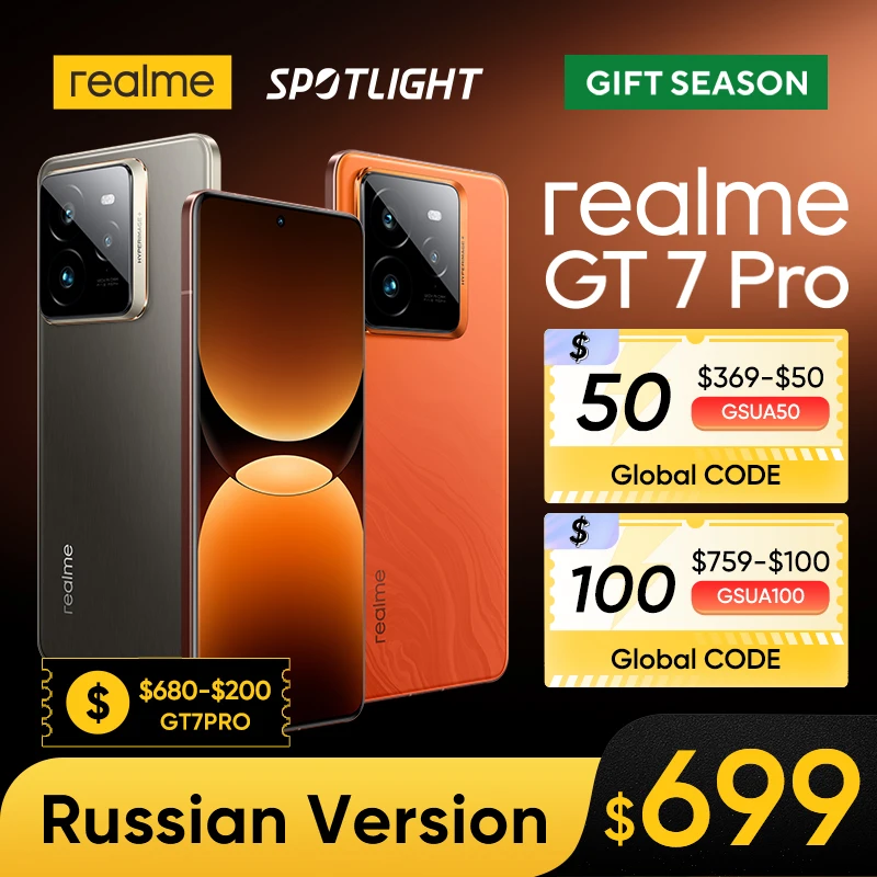 [World Premiere] realme GT7 Pro Smartphone Snapdragon® 8 Elite Chipset 50MP Sony Periscope Snap Eco² Curved Display 6500mAh IP69