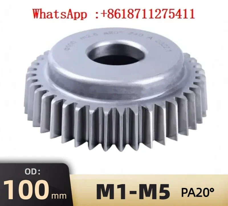 Gear Shaper Cutter Bowl Shape Straight Tooth HSS 6542 PA20 Degree Grade A  Gear Milling Cutter Pitch Diameter 100mm M1-M10