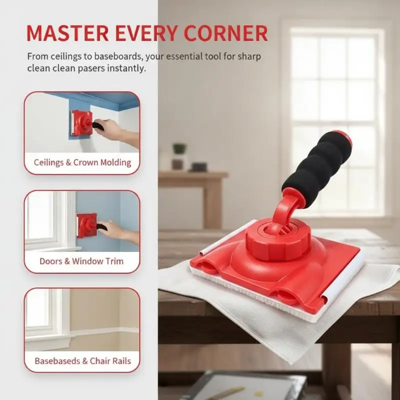 1 Set Wall Ceiling Corner Trimmer Color Separator Professional Multifunctional Latex Paint Edger Brush Wall Painting Tools
