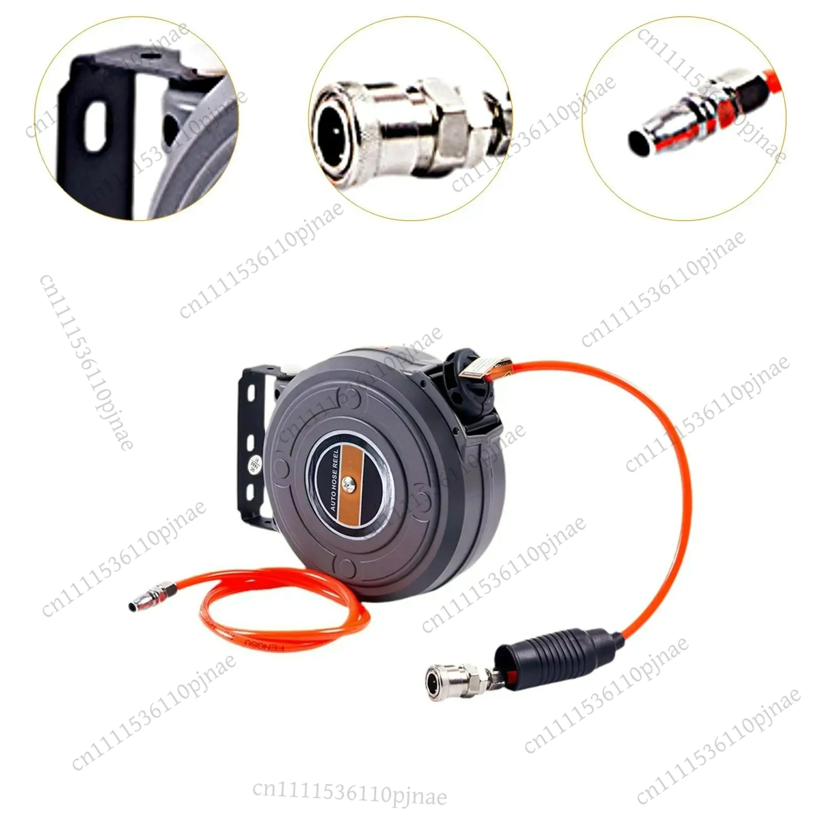 Retractable Air Hose Reel Easy to Install Accessories Automatic Retractable Air Drum Reel Air Compressor Hose Reel for Workshop view 5