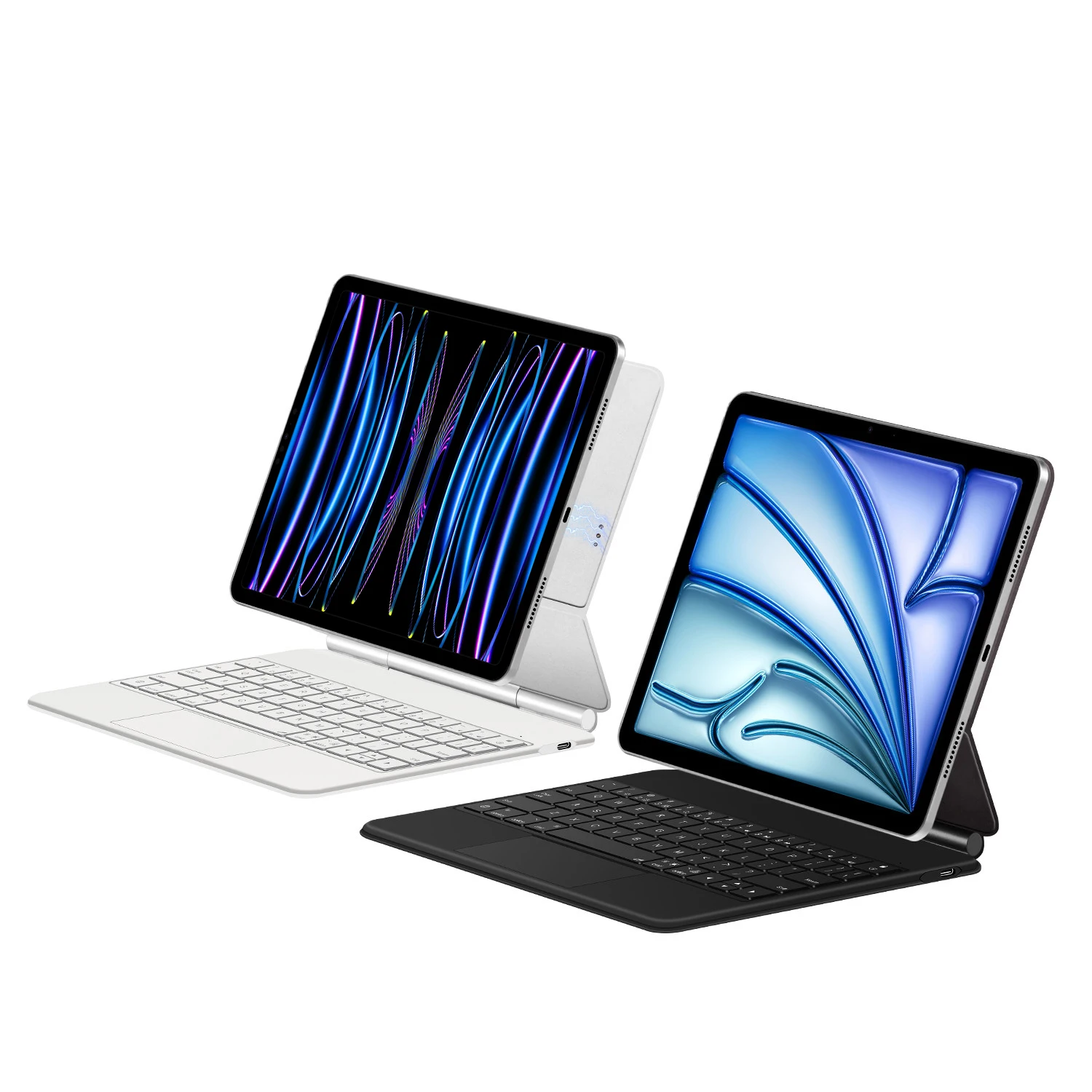 Pogo Pin Magic Keyboard Case for iPad Pro 13 11 inch M5 M4 M2 Air 4th 5th 6th 7th Gen Air 11 13