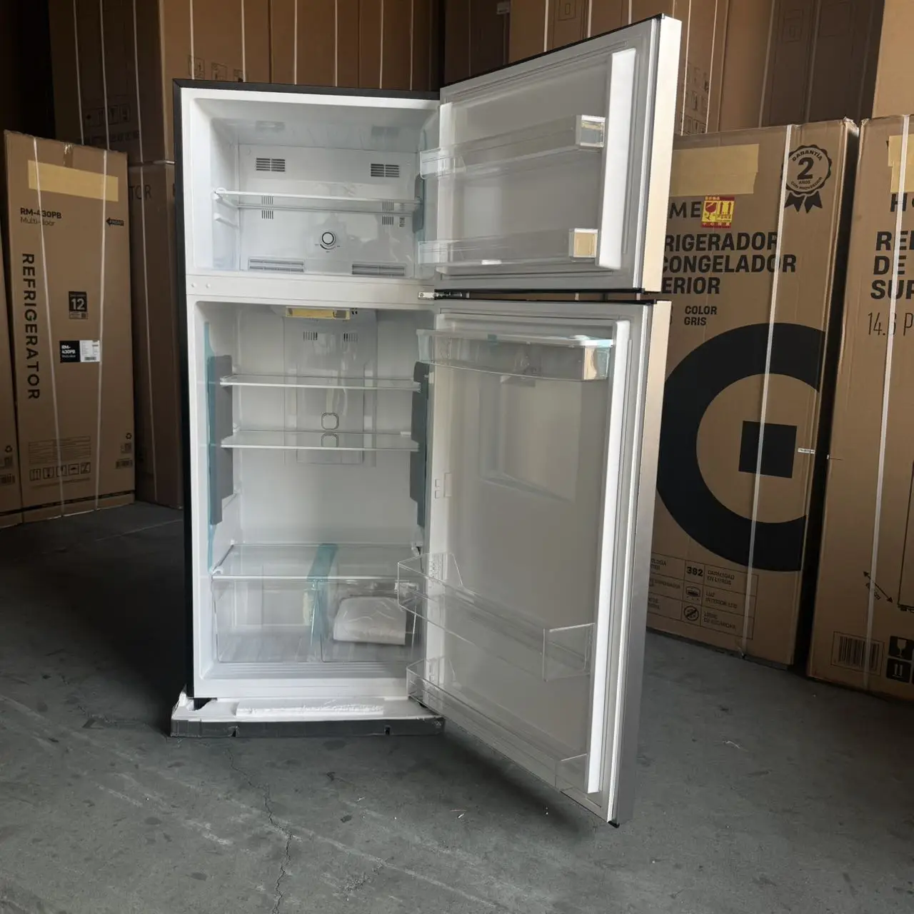 320L Double Door Refrigerator 110V 50Hz Frost Free Energy Efficient Low Noise Home Kitchen Fridge