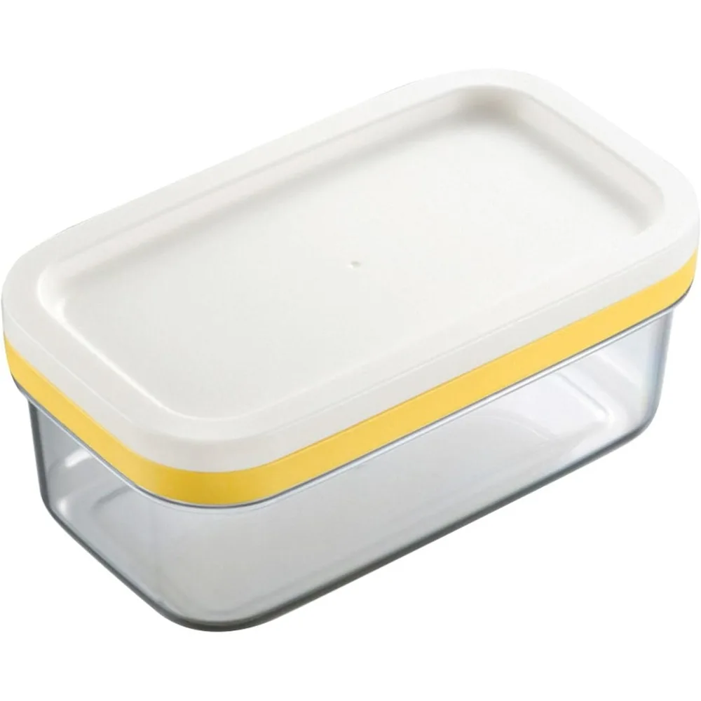 

Butter Dish Butter Keeper with Cutter Slicer, Airtight Rectangular Food Storage Container, Covered Butter Dish Serving Tray with