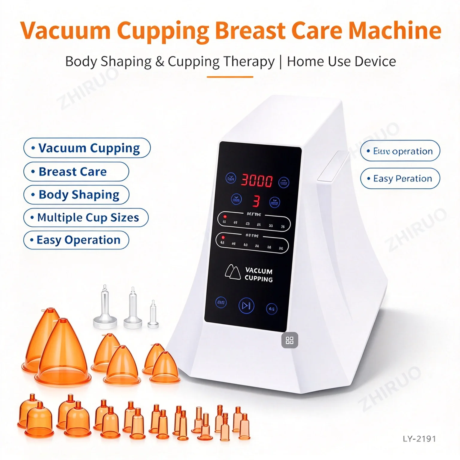 Promotion Vacuum Therapy Bottom Lift Breast Enhancing Butt Lifting Cupping Massage Machine