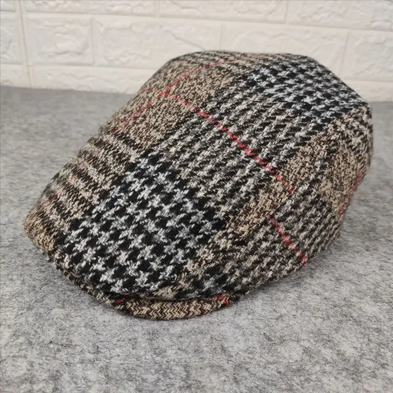 Women Trendy Stylish Cap, Lattice Pattern Casual Daily Hat