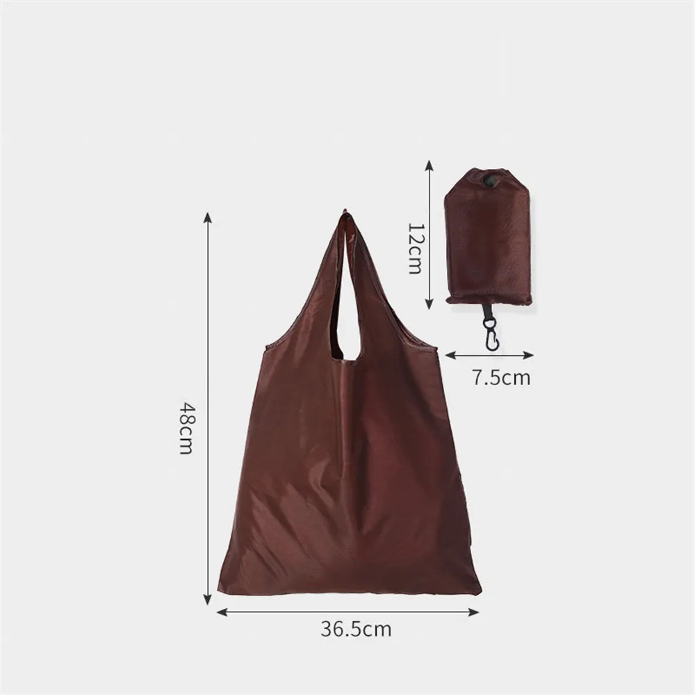 1 Pcs 6 Color Women Shopping Bag Portable Bags Eco-Friendly Foldable Bag Grocery Bags Folding Pocket Tote Shoulder Handbag