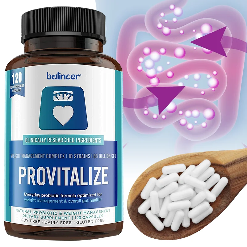 Probiotic Supplements - Help with Intestinal Health, Nutrient Digestion, Weight Management, Bloating Relief, Calorie Control