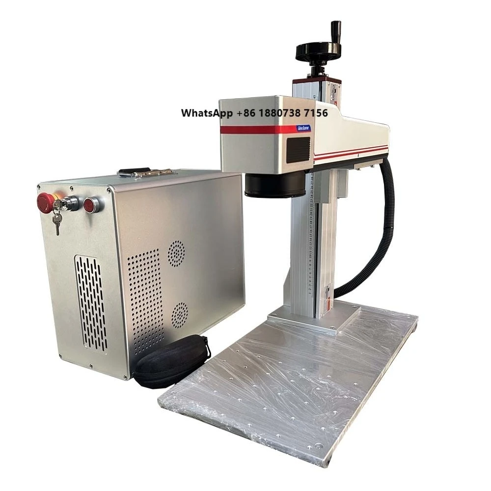 Auto Focus 3D Dynamic Fiber Marking Machine M7 60W High Accuracy Coin Die Engraver Air Cooling DXF File Support