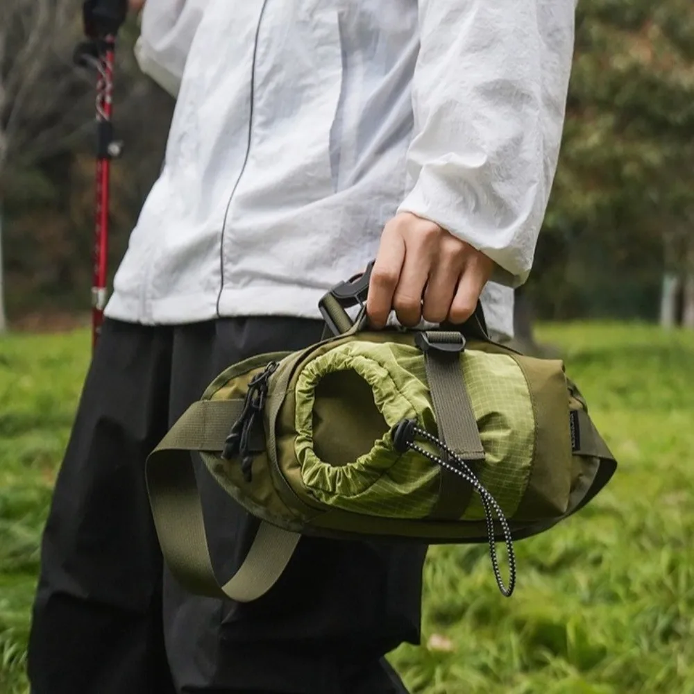 Water Bottle Holder Water Bottle Waist Bag Waterproof Large Capacity Climbing Water Bottle Bag 6 Colors Color Blocking Sling Bag