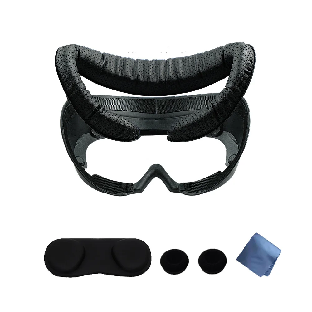 VR Face Interface Bracket Sponge Face Pad Replacement for Pico 4 VR Headset Washable Sweat-Proof Leather Face Cover