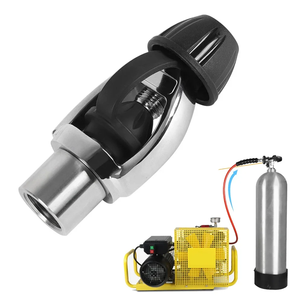 

Scuba Diving Tank Conversion Head 118x28mm Stainless Steel Primary Pressure Reducing Valve Inflator Connector Dive Accessories