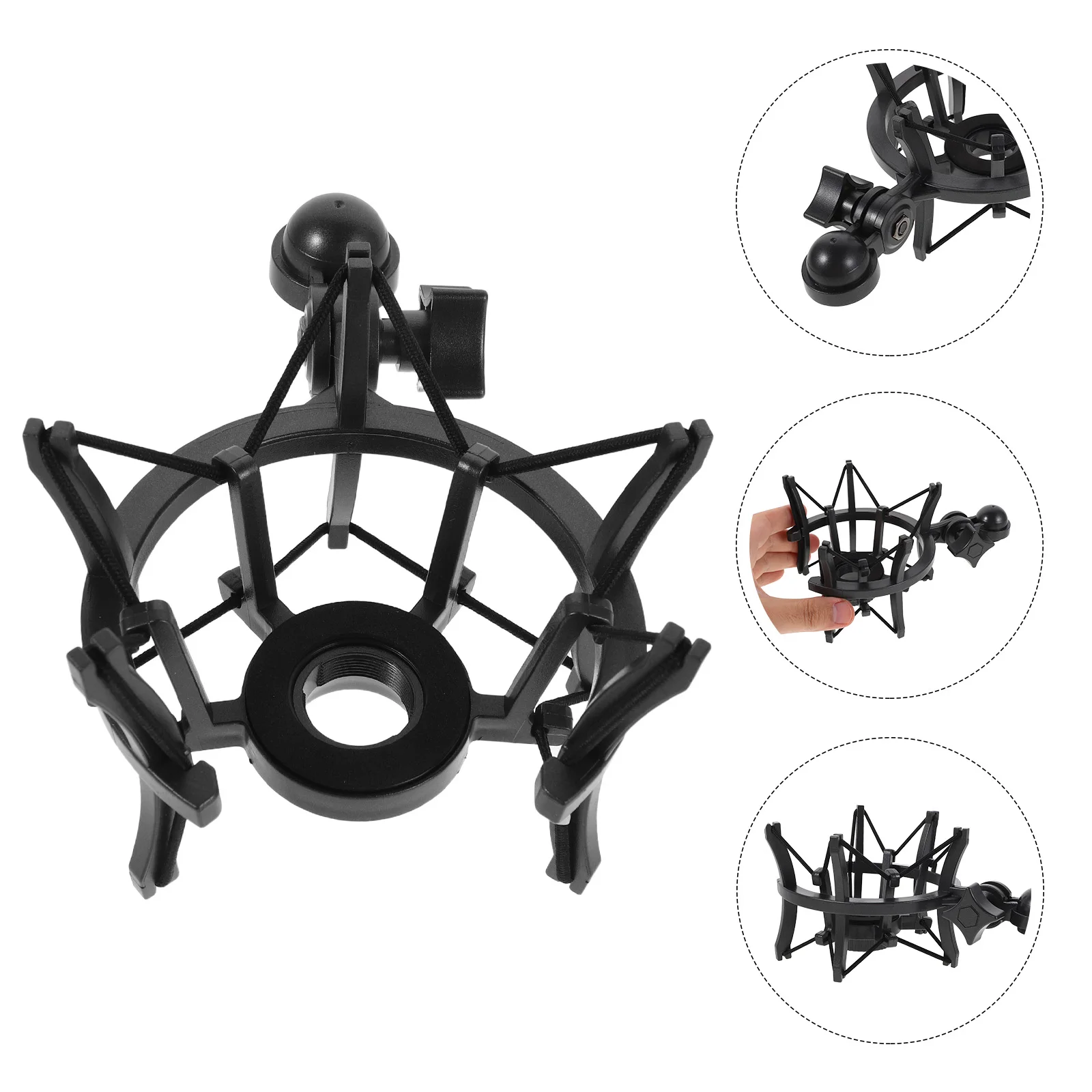 

Shock Mount for Microphones Mic Holder Stand Anti-Shock Damper Recording Studio Home Use Durable Plastic Metal Adjustable