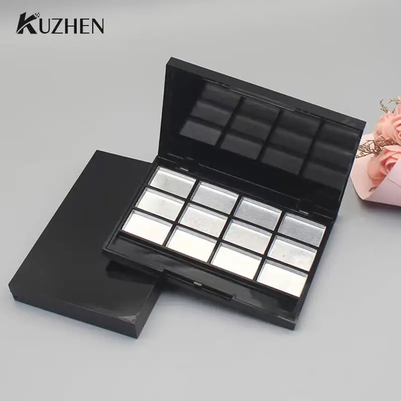 12 Grids  Empty Eyeshadow Palette Eye Makeup Storage Dish For Women Girls Makeup Beginners DIY Eye Shadow Storage Box Tool