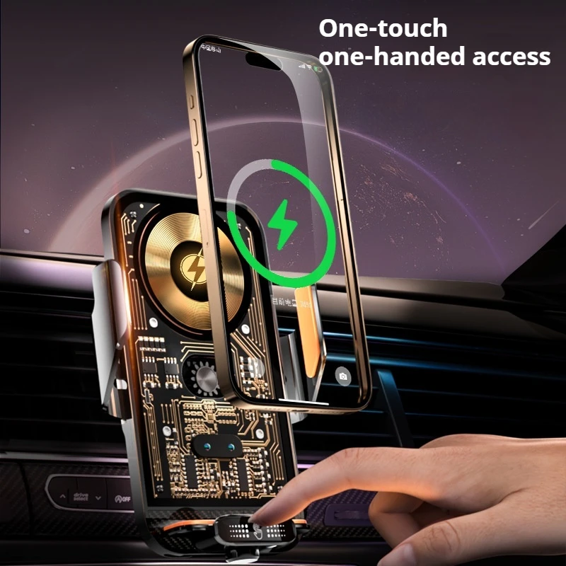 For Land Rover Range Rover Autobiography Sport 2023 2024 Car Phone Holder Fixed Base Wireless Charging Bracket Auto Accessories view 3
