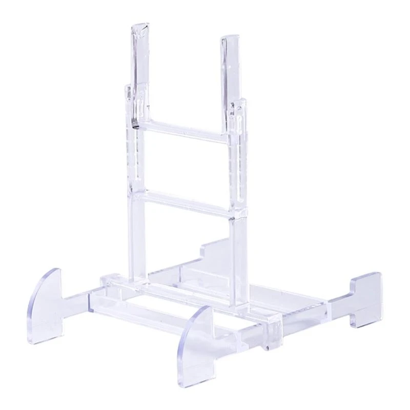

652F 10 Pieces Plastic Easel Stand for Displaying Sports Cards Postcards Phones Artworks and Books Picture Frame Holders