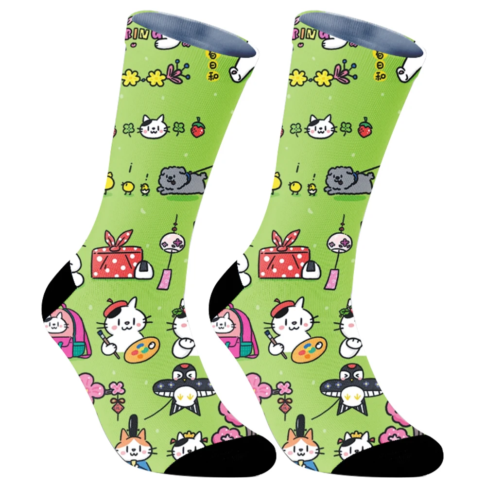 cute mid-tube socks 2024 New Print socks fashion socks and summer socks color contrast socks Halloween